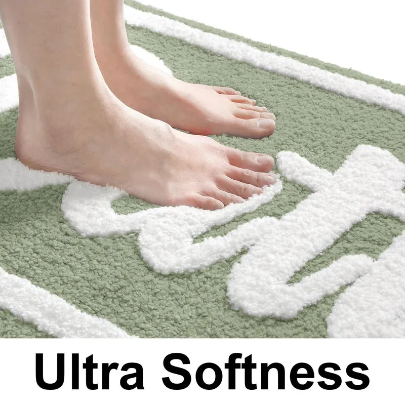 Bath Time Microfiber Bath Mat - Light Green media 5