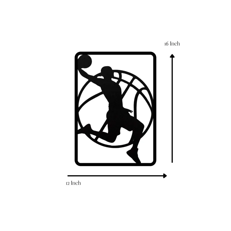 Basket Ball Lines Iron Wall Accent media 5