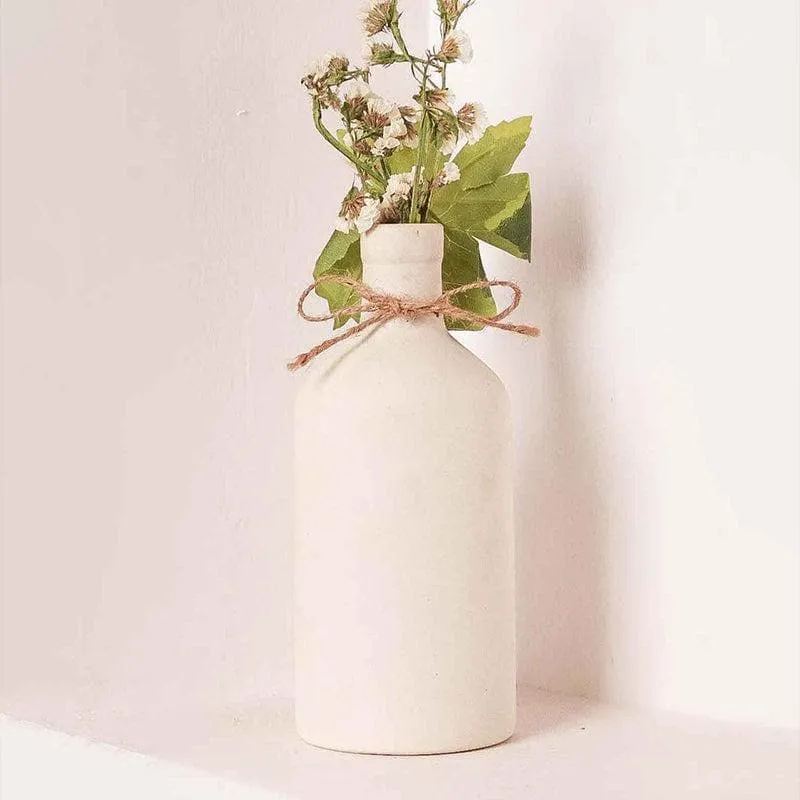 Japanese Bottle Vase - White media 5