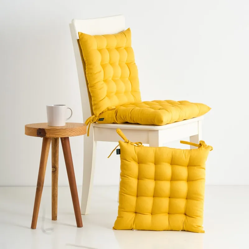 Savra Chair Pad (Yellow) - Set Of Three media 1