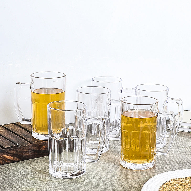 Lukyan Beer Mug (600 ML) - Set Of Six