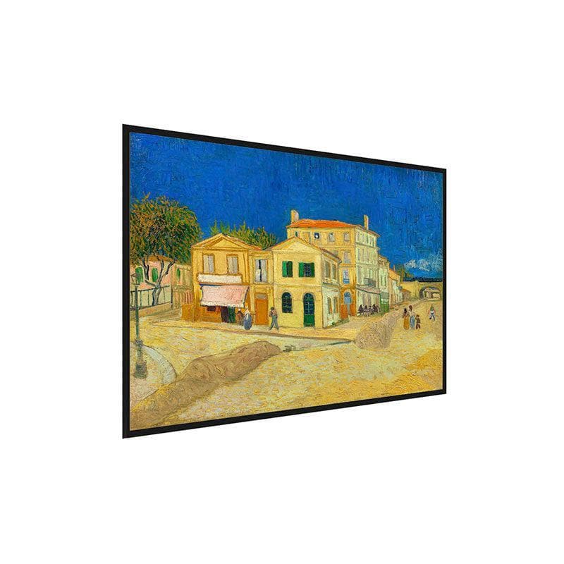The Yellow House Canvas Painting By Vincent Van Gogh - Black Frame media 3