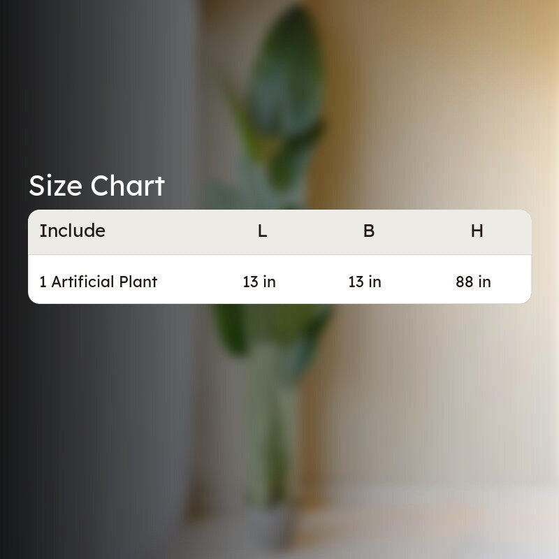 Artificial Banana Tree With Black Plastic Pot - 220 cm (7.2 ft) media 8