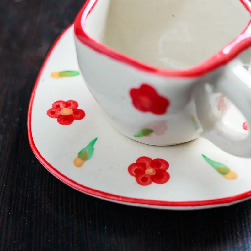 Sip Of Spring Cup & Saucer (200 mL Each) - Set of Four media 10