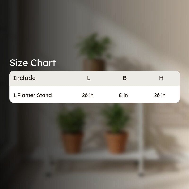 Floriva Metal Planter Stand - White media 8