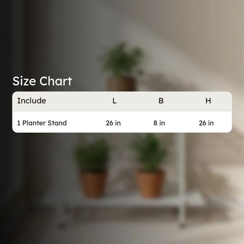 Floriva Metal Planter Stand - White media 8