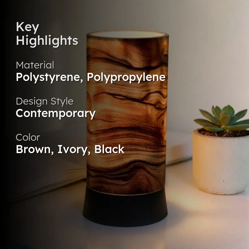 Woodgrain Flow Handmade Table Lamp media 2