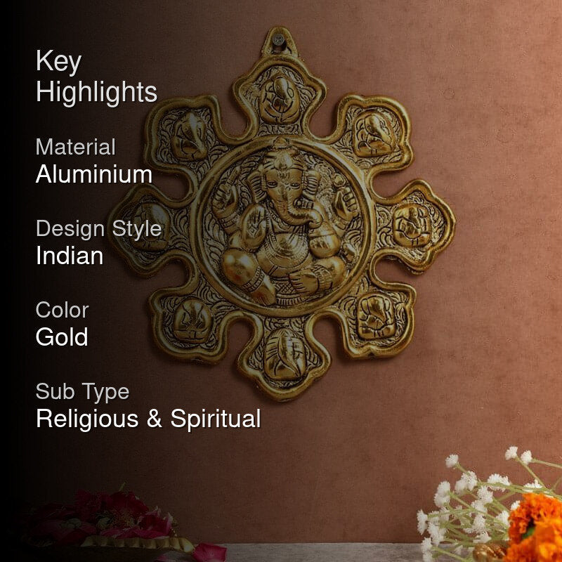 Ganesha Geeth Aluminium Wall Accent media 2