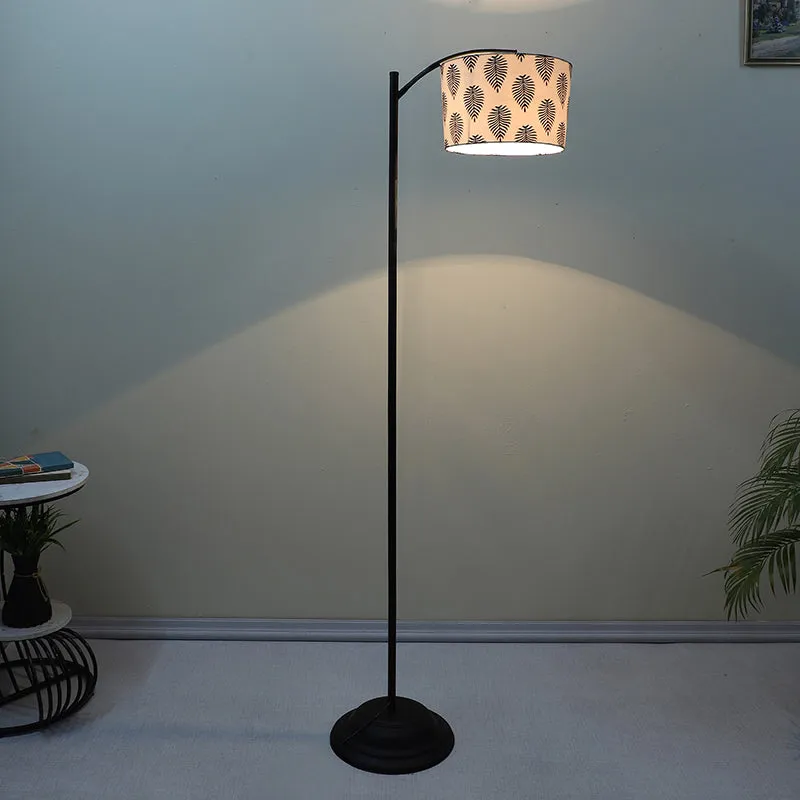 Tropica Printed Arched Iron Floor Lamp media 1
