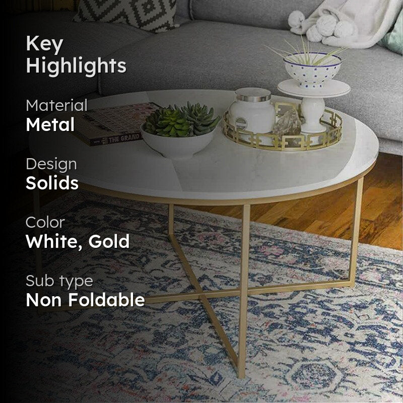 Equinox Form Accent Table with Marble Top media 2
