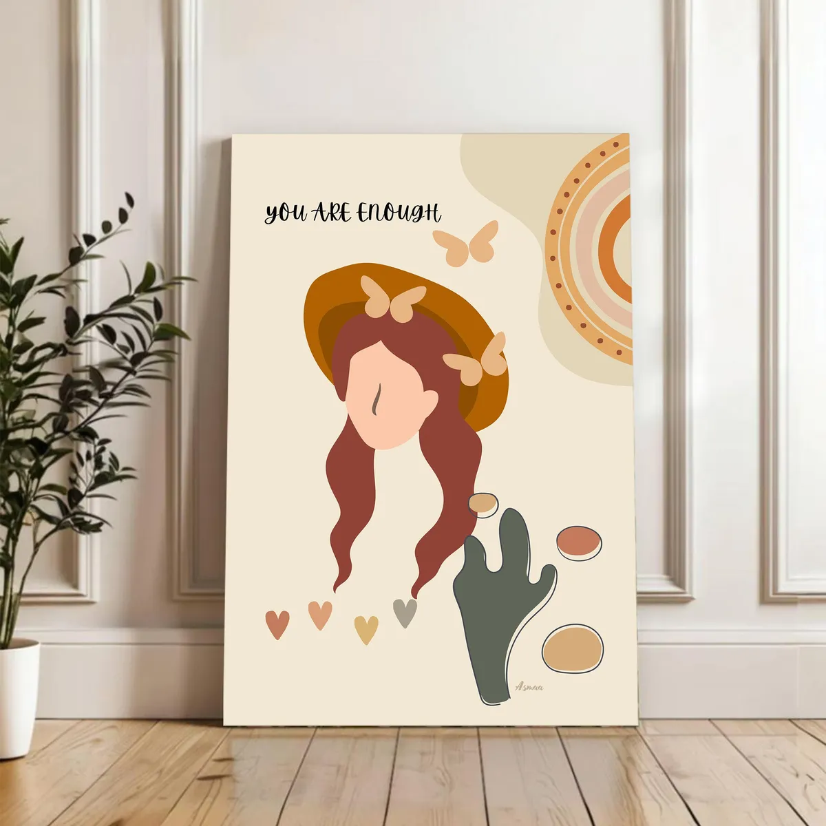 Boho Mirage Cotton Canvas Wall Painting media 4