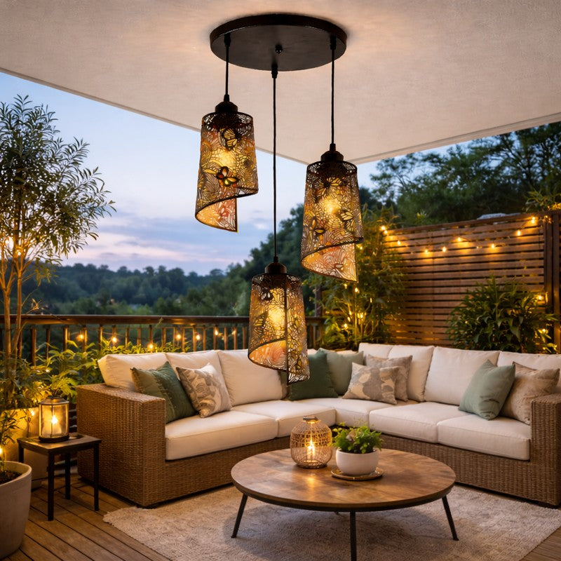 Botanic Metal Cluster Ceiling Lamp media 4