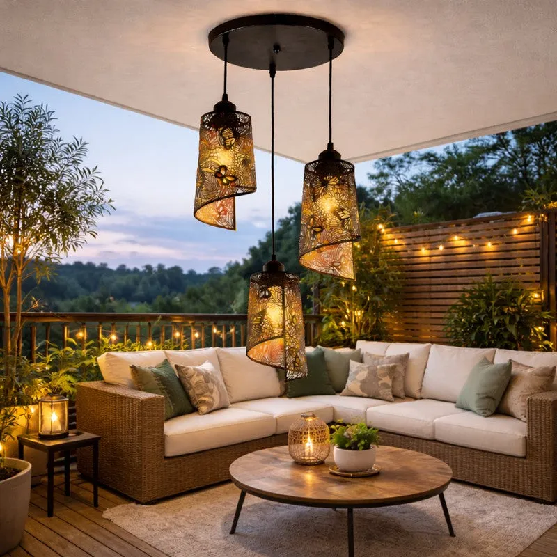 Botanic Metal Cluster Ceiling Lamp media 4