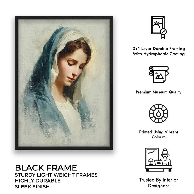 Whispers of Faith Archival Paper Wall Painting With Black Frame media 7