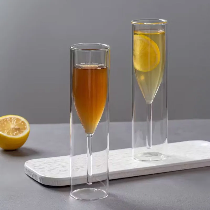 Crystal Toast Glass Wine & Champagne Glasses (150 mL Each) - Set Of Two media 5