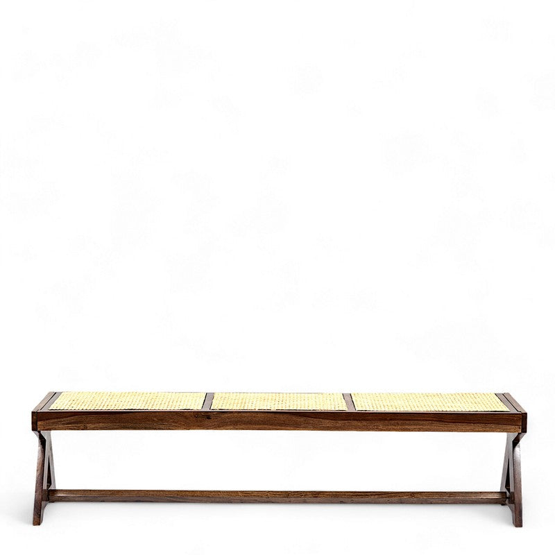 Clovex Sheesham Wooden Bench - Beige media 3