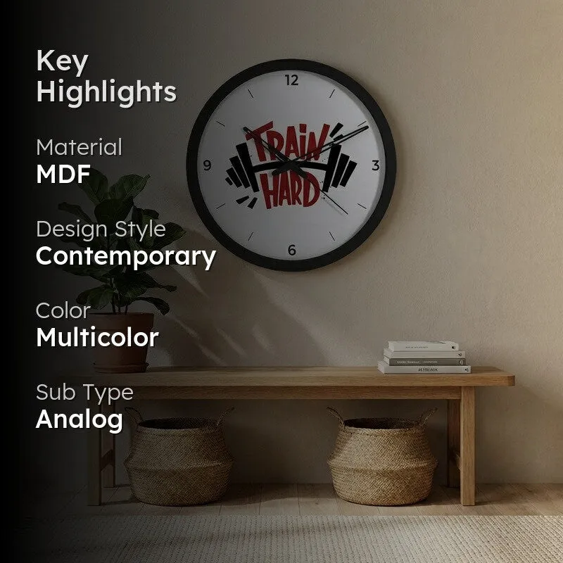 Trainix MDF Wall Clock media 2