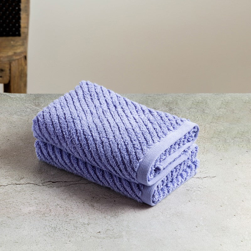 Nautica Riviera Soft Cotton Hand Towel (Blue) - Set Of Two media 3