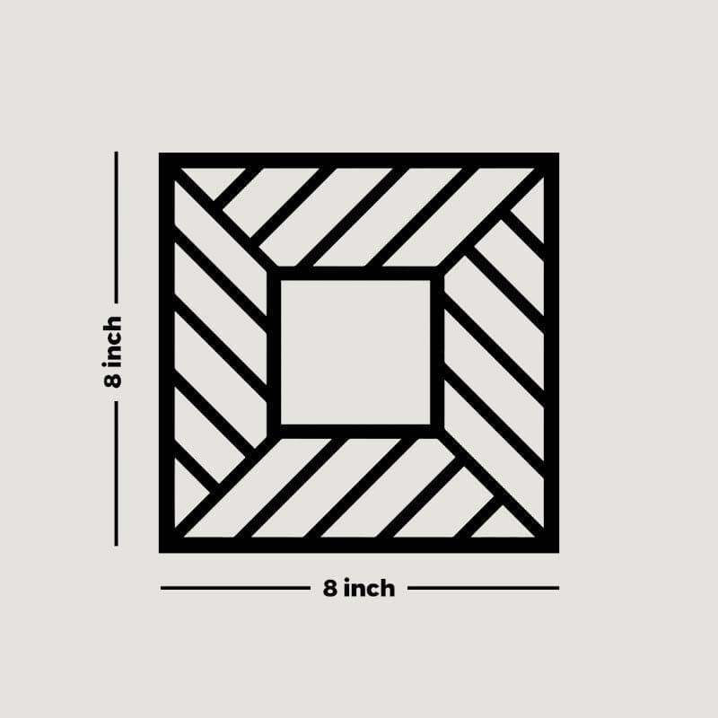 Rictor Geometric Square MDF Wall Accent - Set of Four media 5