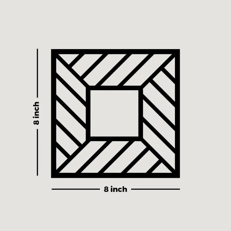 Rictor Geometric Square MDF Wall Accent - Set of Four media 5