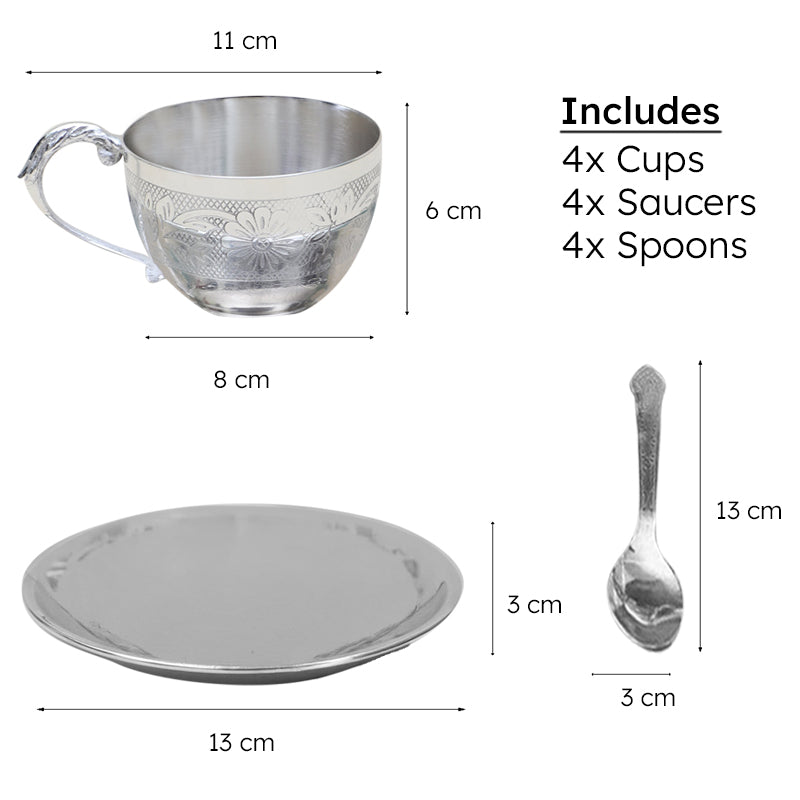 Geetika Tea Set With Spoon (150 ML) - Set Of Twelve media 7