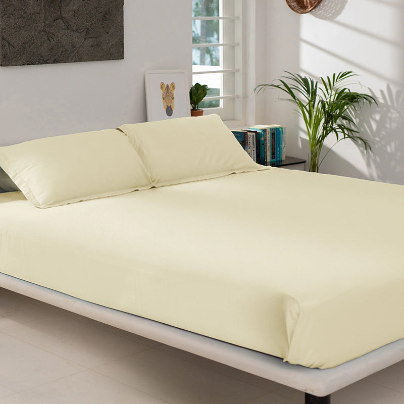 Maison Cotton Duvet Cover (Ivory) - 400 TC media 4