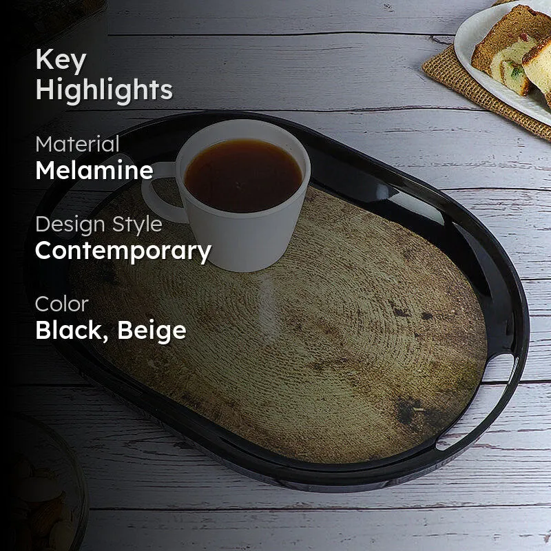 Parchment Melamine Serving Tray media 2
