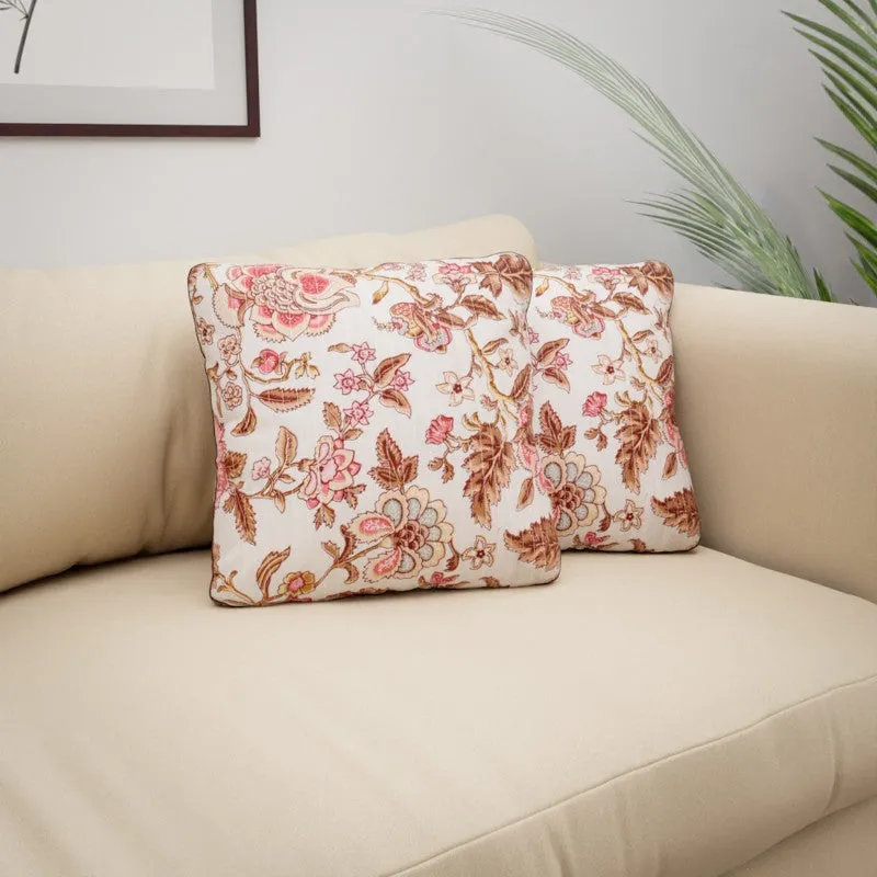Spring Bloom Cotton Cushion Covers - Set Of Two media 5