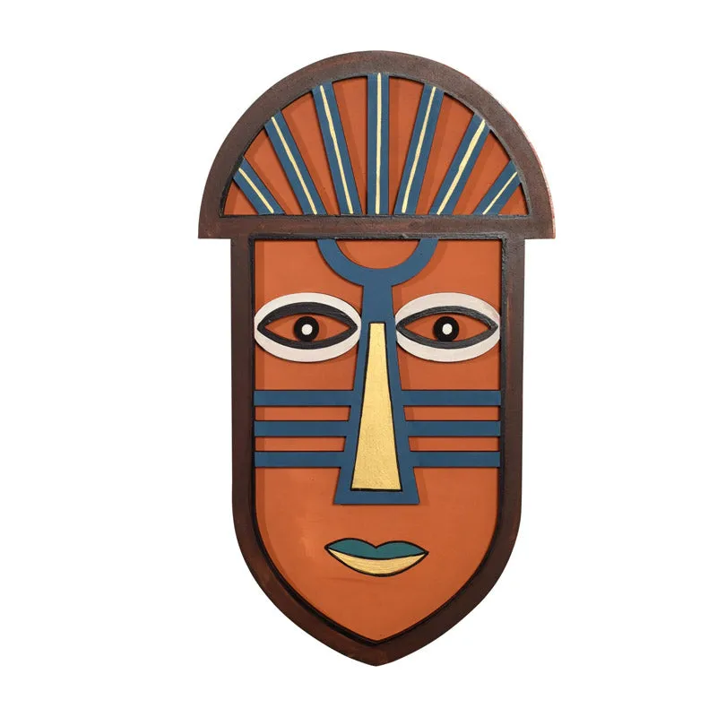 Kathir Mask Wooden Wall Accent media 3