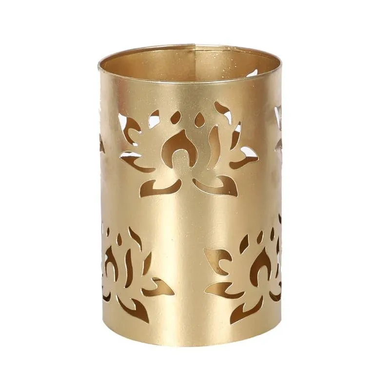 Lotus Spread Tealight Candle Holder - Set Of Three media 4