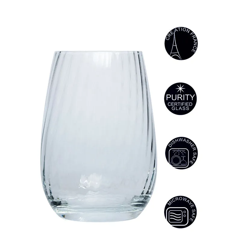Luminarc Serena Ribbed Glasses (370 mL) - Set Of Six media 5