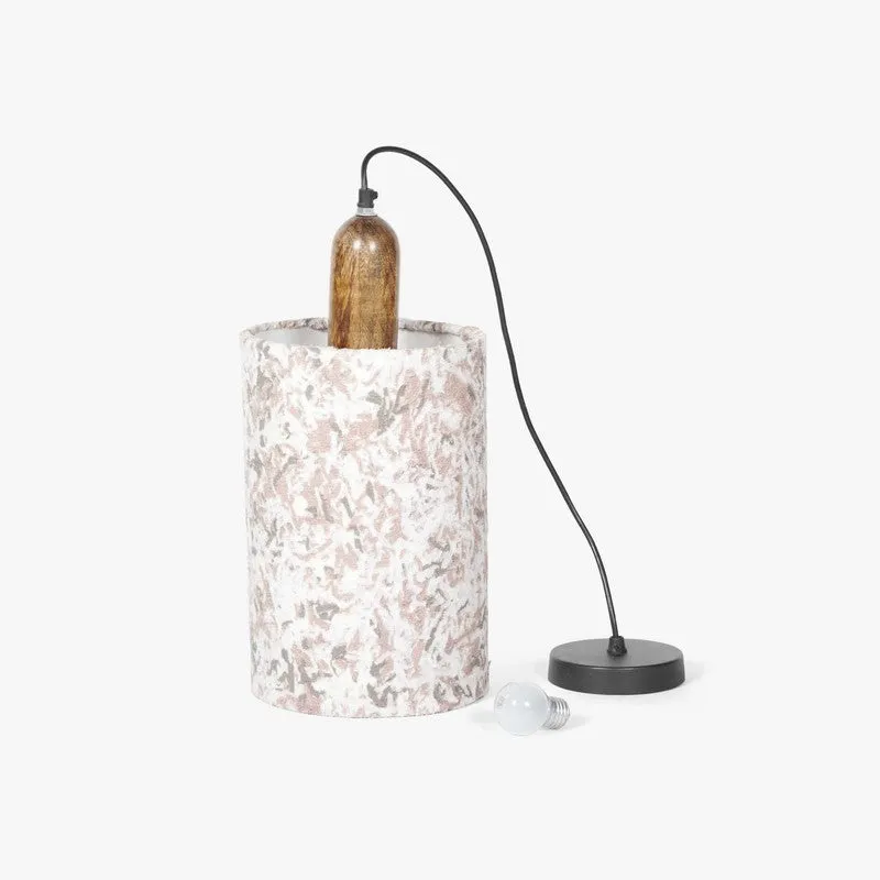 Orange Tree Flake Fabric Ceiling Lamp - Beige media 7