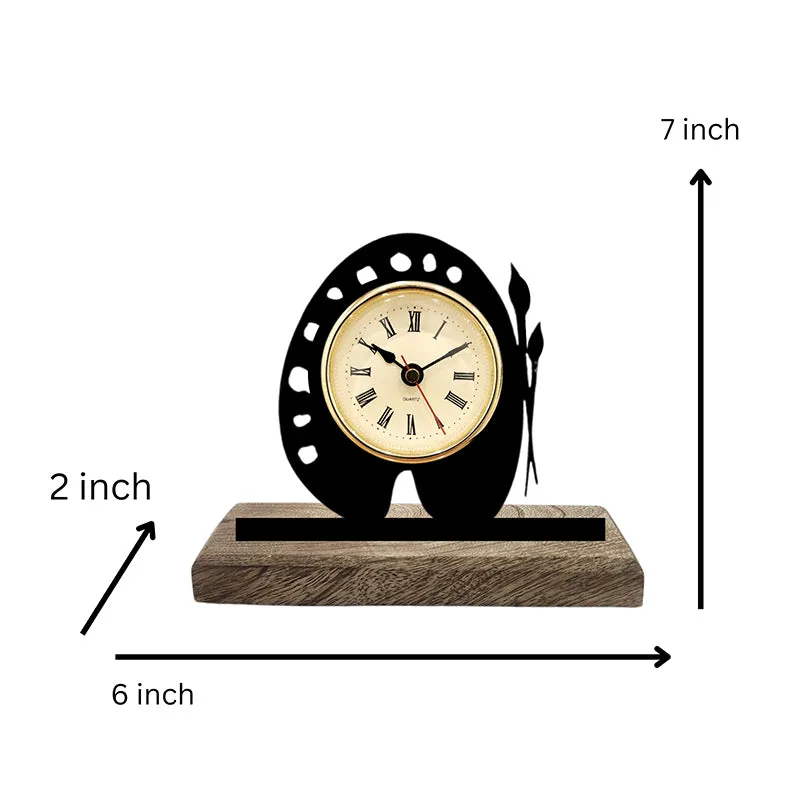 Artist's Palette Analog Table Clock media 5