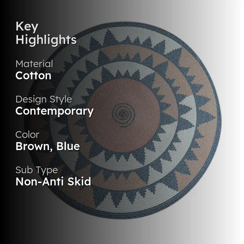 Compo Round Cotton Rug media 2