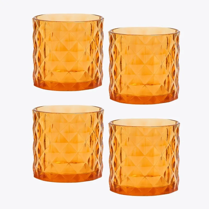 AuraLume Multi Choice Candle Holders (Yellow) - Set Of Four media 6