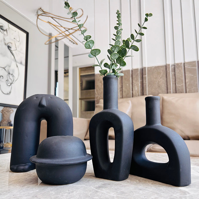 Form Accent Ceramic Vase - Set Of Four media 4