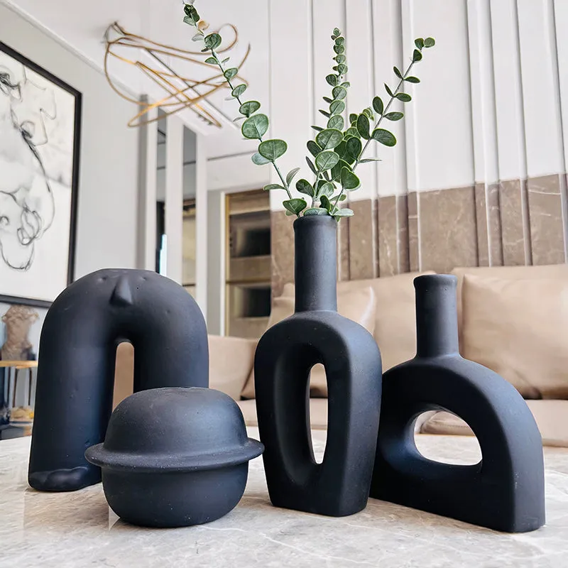 Form Accent Ceramic Vase - Set Of Four media 4