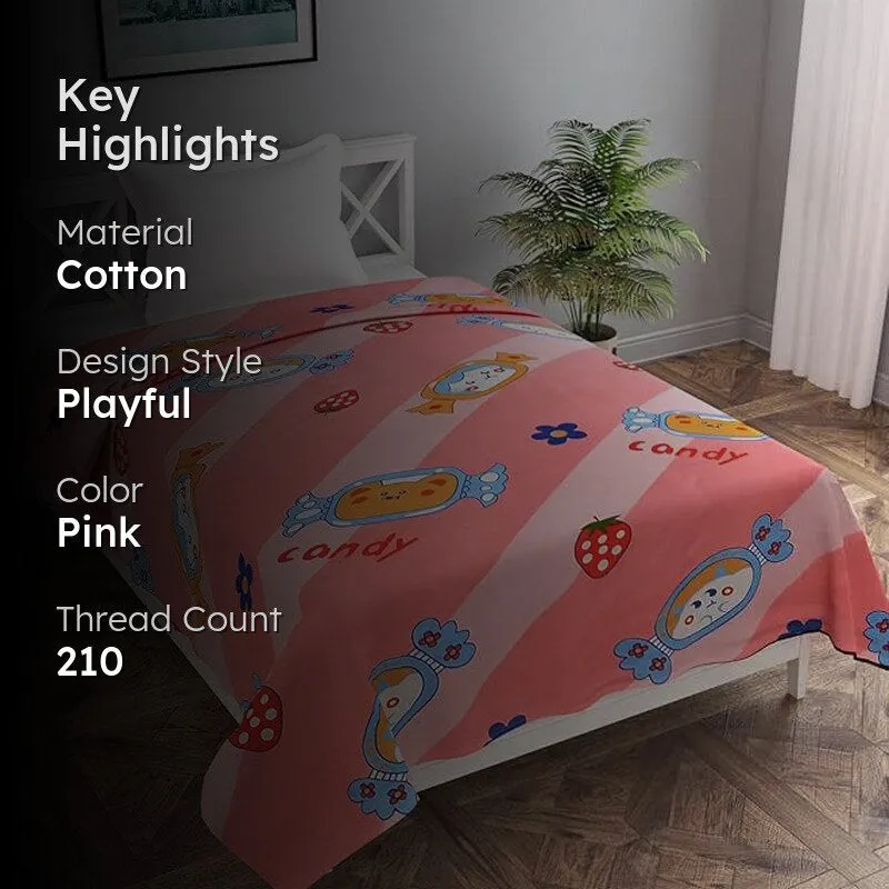 Lollipop Lullaby Kids' Cotton Duvet Cover - 210 TC media 2