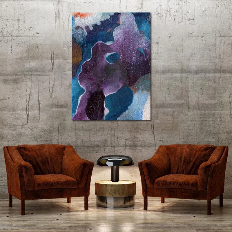 Surreal Reflection Abstract Canvas Painting - Gallery Wrap media 4