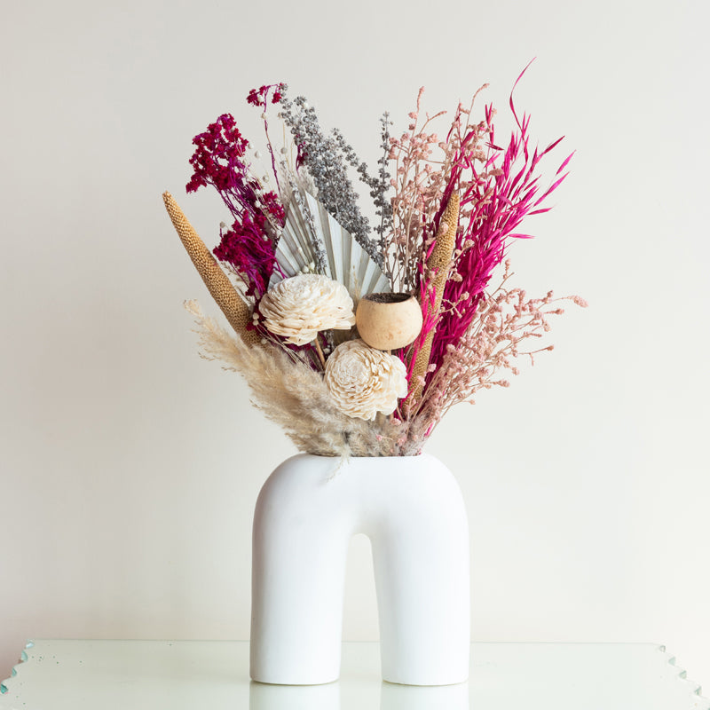 Pink Plushy Dried Flower Bunch media 4