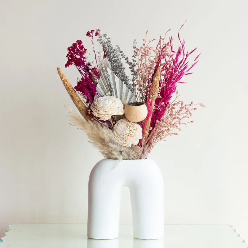 Pink Plushy Dried Flower Bunch media 4