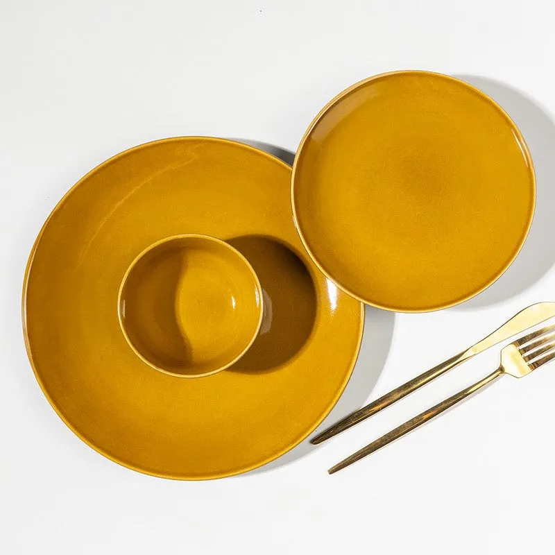 Golden Ceramic Dinner Set - 23 Piece Set media 7