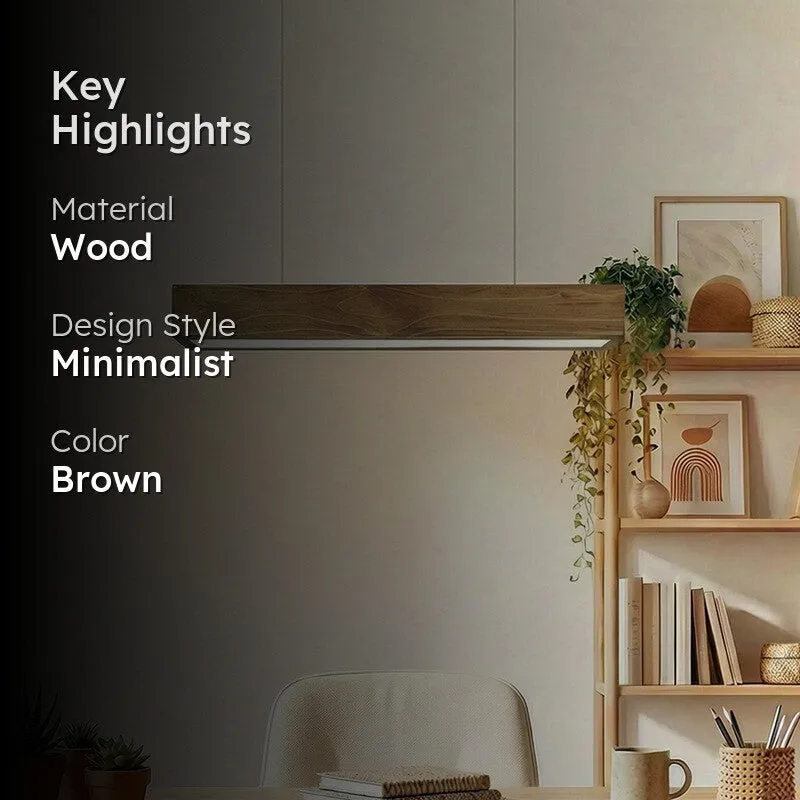 Tharaka Linear LED Wooden Ceiling Lamp media 2