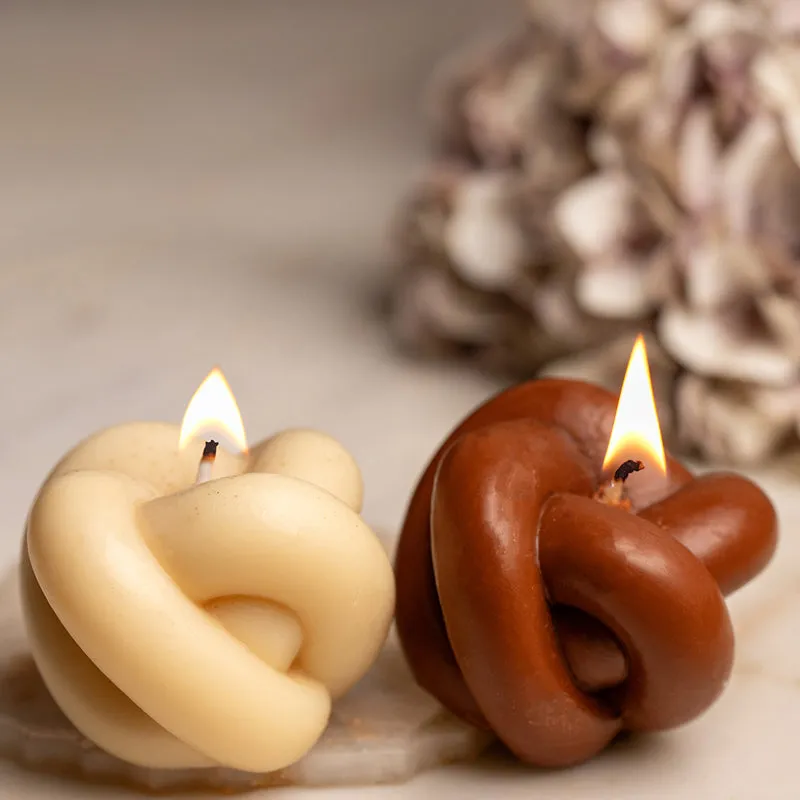 Knot Coffee Scented Candle - Set Of Two media 5