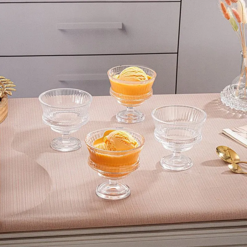 Celestine Elegant Glass Dessert Cups - Set Of Six media 3