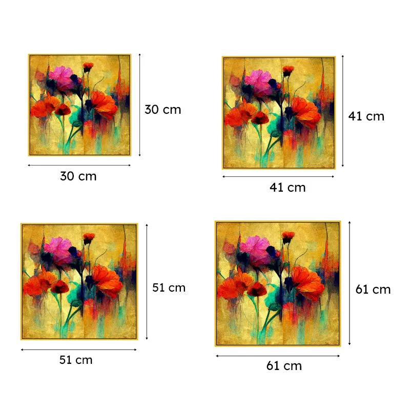 Origami Flowers Wall Painting media 6