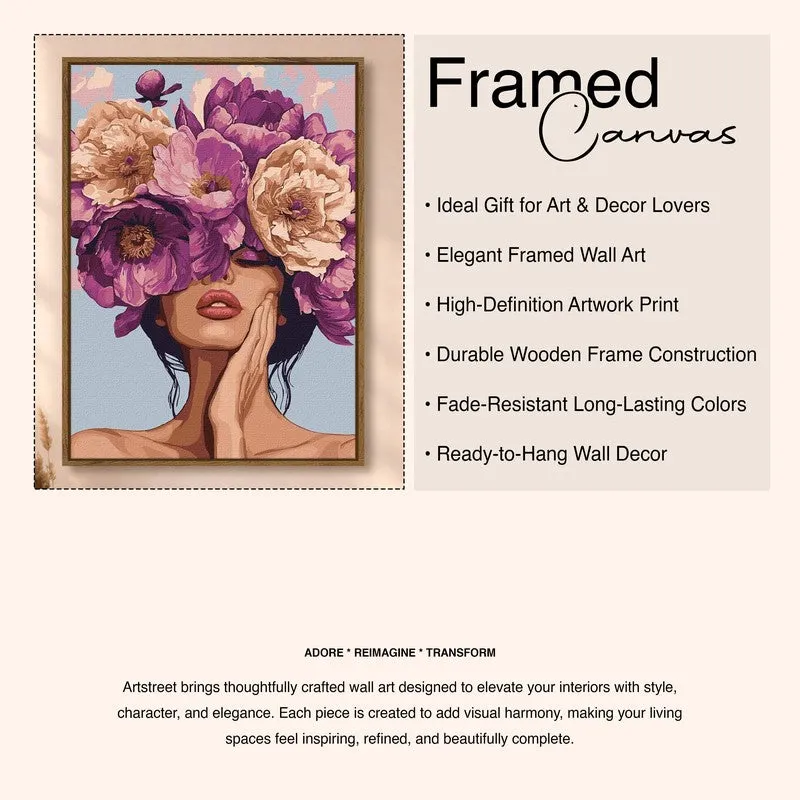 Petal Mirage Canvas Wall Art With Frame media 6