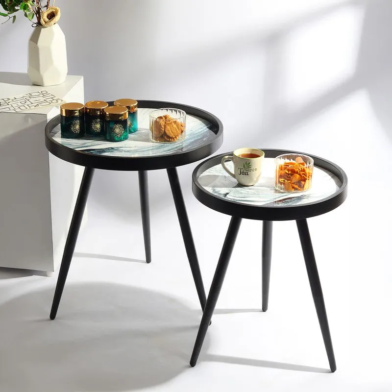 ScandiNest Mango Wood Side & Bedside Tables - Set of Two media 4