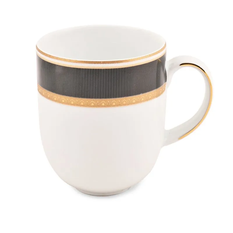 Serene Brew Porcelain Coffee Mug (300 mL Each) - Set Of Two media 4