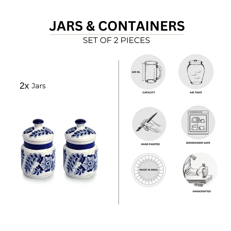Oliera Ceramic Jar (420 mL) - Set Of Two media 6
